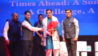 Symphonia Summit 2023 Nagpur Nitin Gadkari on stage